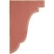 Ekena Millwork 1 3/4"W x 5"D x 7 1/2"H Bedford Wood Vintage Decor Bracket, Salvage Red BKTWD02X05X08BERD - alternate 2